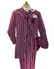 Burgundy and White Pinstripe - Gangster 1920s Pinstripe Suit - Mens  Fashion Suit