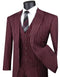 1920s Mens Suit - 1920s Mens Outfit - 1920s  costume  Bold Pinstripe Wide Suit in Burgundy