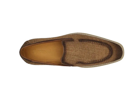 Burninshed Linen Loafer