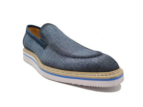 Burninshed Linen Loafer