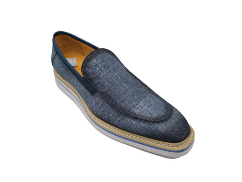 Burninshed Linen Loafer