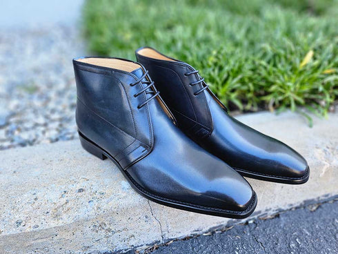 Burnished Calfskin Chukka Boot Carrucci