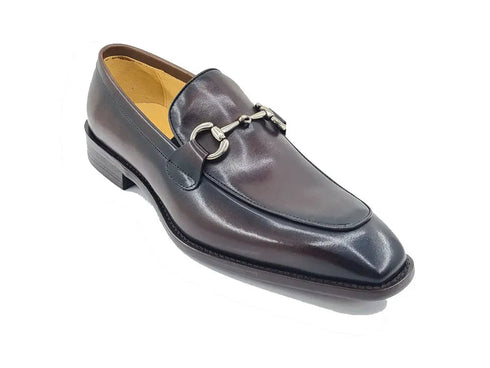 Burnished Calfskin Horsebit Loafer