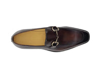 Carrucci Burnished Calfskin Horsebit Loafer