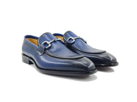 Carrucci Burnished Calfskin Horsebit Loafer