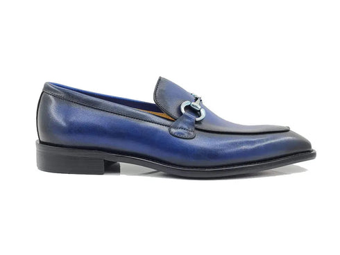 Burnished Calfskin Horsebit Loafer