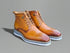 Burnished Calfskin Lace-Up Boot Carrucci