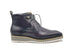 Burnished Calfskin Lace-Up Boot Carrucci