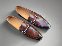 Carrucci Burnished Calfskin Slip-On Loafer