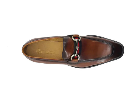 Burnished Calfskin Slip-On Loafer