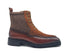 Burnished Calfskin & Suede Slip-On Boot Carrucci