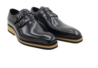 Carrucci Burnished Double Monk Whole Cut Shoe