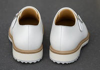 Carrucci Burnished Double Monk Whole Cut Shoe