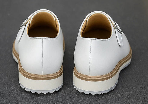 Burnished Double Monk Whole Cut Shoe