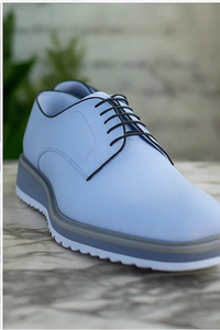 Burnished Lace-up Leather Derby