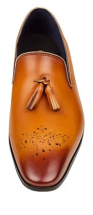 Burnished Wholecut Tassel Loafer