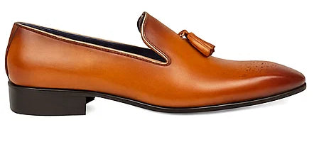 Burnished Wholecut Tassel Loafer