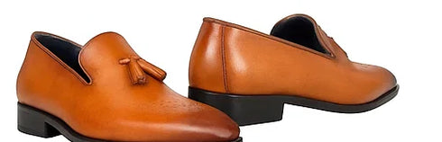 Burnished Wholecut Tassel Loafer
