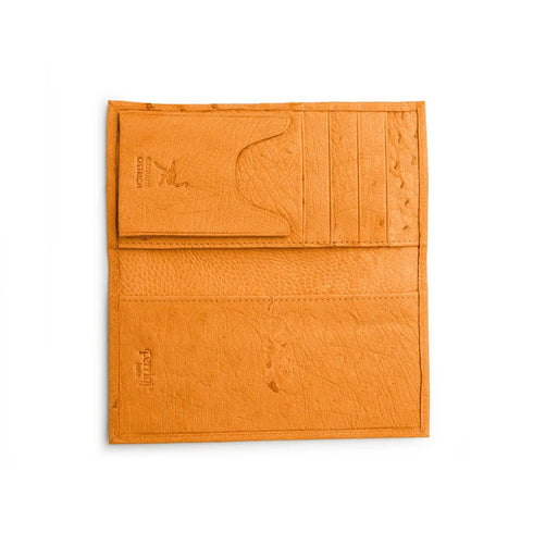 Ferrini Smooth Ostrich Checkbook Buttercup