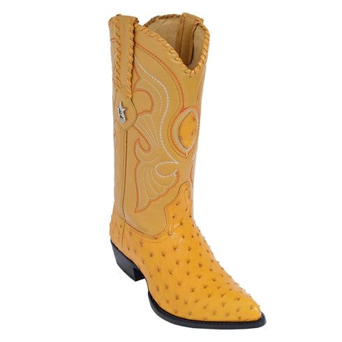 Los Altos Men's Buttercup Genuine Full Quill Ostrich Boots