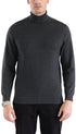 MENS CHARCOAL PULLOVER TURTLENECK SWEATER