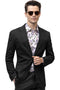 Men's Modern Fit Casual Summer Chino Blazer in Black