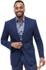 Men's Modern Fit Casual Summer Chino Blazer in Midnight Blue