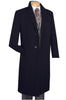 (Limited Sizes) Regular Fit Dress Top Coat 48" Long in Black