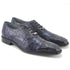 Belvedere Onesto  Men's Navy Genuine Ostrich And Crocodile Oxfords