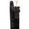 Men's Belvedere Genuine Caiman Crocodile Dress Belt in Black