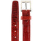 Men's Belvedere Genuine Caiman Crocodile Dress Belt in Red