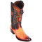 Los Altos Boots - Mens Dress Cowboy Boot - Low Priced Buttercup Ostrich Boots - European Toe- in Faded Buttercup