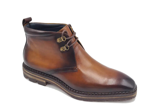 Calfskin Chukka Boot with Lug Sole