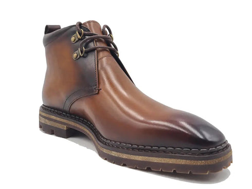 Calfskin Chukka Boot with Lug Sole