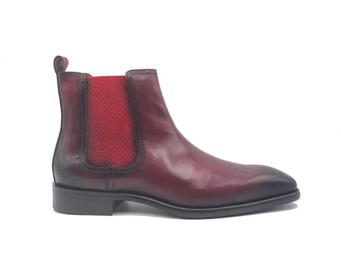 Calfskin Leather Chelsea Boot