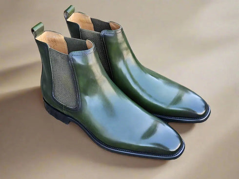 Calfskin Leather Chelsea Boot Carrucci