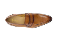 Carrucci Calfskin Modern Classic Penny Loafer