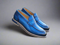 Carrucci Calfskin Penny Loafer