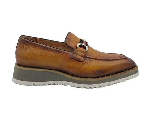 Calfskin Slip-On Horsebit Loafer Carrucci