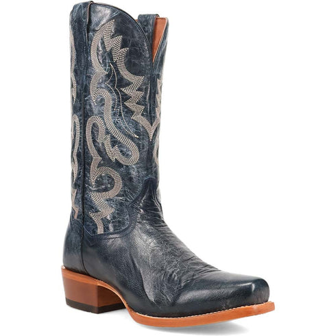 Dan Post Mens Calvin Blue 13 Toe Shape 7 Leather Boot