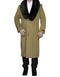 Removable Fur Collar Ankle length Wool Top Coat/Overcoat Camel | Winter men's Topcoat Sale