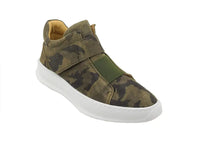 Carrucci Camouflage Printed Suede Sneakers