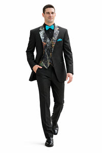 Camouflage Tuxedo - Single Breasted Camo Wedding Suit