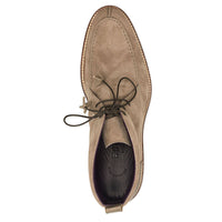 Zelli Campo Sueded Goatskin Three-Eyelet Chukka Boot in Taupe