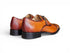 Carrucci Cap Toe Monk Strap Shoes - Luxury Leather