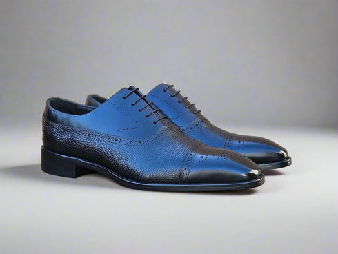 Cap Toe Oxford Leather Sole Carrucci