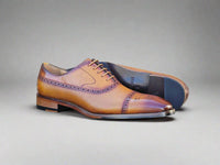 Carrucci Cap Toe Oxford Leather Sole