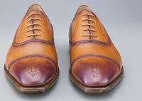 Carrucci Cap Toe Oxford Leather Sole