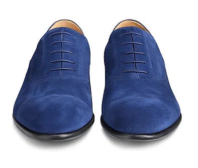 Cap Toe Suede Lace-up Shoe