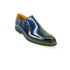 Mens Carrucci Leather Captoe Fade Slip On Dress Shoe in Burgundy
